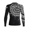 thumbnail image 2 of Raven Fightwear Women's Power Pangolin Rash Guard MMA BJJ Black/White, 2 of 3