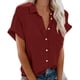 thumbnail image 1 of Camisetas de Corta con Cuello en V, Color Vino Tinto XL, 1 of 4
