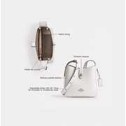 Coach Women’s Hadley Mini Crossbody Bag in Pebbled Leather (Chalk)