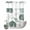 Sage Green, variant on No Hook Shower Curtain, Sage Green Starfish Coastal Shower Curtains for Bathroom with See Through Top Window, Shell Summer Beach Nautical Waterproof & Washable Bath Curtain Narrow 54"x78"