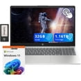 thumbnail image 1 of HP 15.6" HD Touchscreen Laptop, Intel i3-1215U, 32GB RAM, 1.16TB Storage(1TB SSD+160GB Docking Station Set), Intel UHD Graphics, Num Pad, HD Camera, Fast Charge, Wi-Fi 6E, Win 11 Home, Silver, 1 of 9