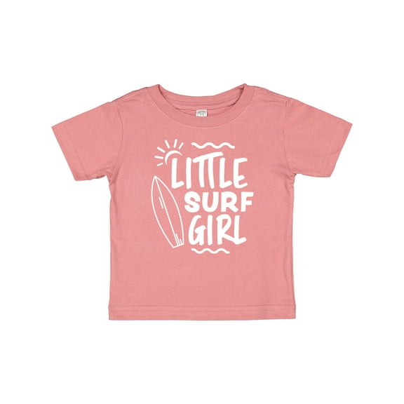 Inktastic Little Surf Girl with Surfboard Girls Baby T-Shirt