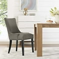 thumbnail image 6 of Modway Duchess Button Tufted Vegan Leather Dining Chair in Black, 6 of 6