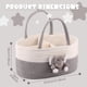 thumbnail image 2 of Yunuuuoa Rope Storage Basket Organizer Nursery Clothes Toy Bin Portable Handle Laundry Hamper Playroom Decor Shower Gift Travel Solution, 2 of 3