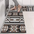 thumbnail image 2 of Kitchen Rugs Sets Of 2,Brown Triangular Geometric Pattern Anti Fatigue Kitchen Mat Rugs Non Slip Washable,Decorative Kitchen Floor Mats for Kitchen,Sink,Laundry,17"X47", 2 of 5