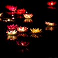 thumbnail image 4 of 10 Uds. Linterna de loto de seda Multicolor, velas flotantes, decoraciones para piscina, luz de deseos, decoración para fiesta de boda y cumpleaños (hy), 4 of 5