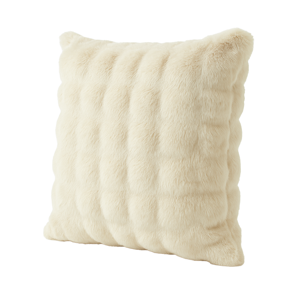 Better Homes & Gardens Bubble Fur Throw Pillow, 22x22, Beige photo 7