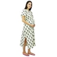 thumbnail image 1 of Bimba Nursing Cotton Kaftan Front Buttons Maternity Night Wear Caftan, 1 of 9