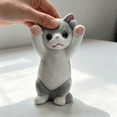 thumbnail image 2 of Cat Squishy, Soft Slow Rising Sensory Toy For Relaxation Focus Desk Decor Gift, Cute Cat Shaped Squeeze Ball For Home School Travel Party Favors Novelty Handheld Sensory Fun, 2 of 3