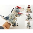 thumbnail image 2 of Marioneta de mano de dinosaurio, juguete de peluche de tiranosaurio de 11,8 pulgadas, muñeco de peluche suave para niños, juego de rol para contar historias, 2 of 8