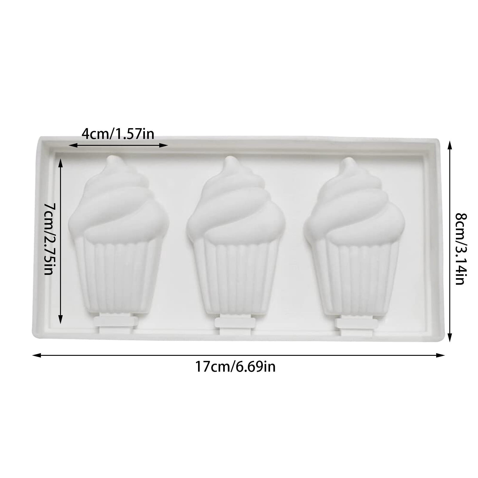 8-Pack Silicone Teacup Cupcake Molds With Saucers - Non-Stick Baking Molds For Muffins, Jelly, Cakesicles - View #6