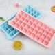 thumbnail image 4 of Bandejas de cubitos de hielo con tapas, paquete de 3 (rosa + azul + verde) Bandejas de cubitos de hielo de silicona Flexible y de fácil liberación 36 moldes de cubitos de hielo sin BPA Xemadio 2033758, 4 of 8