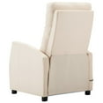 thumbnail image 3 of vidaXL Electric Massage Chair Cream Fabric, 3 of 5