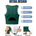 thumbnail image 5 of WANOSS Sports Bras for Women High Impact Sports Bra - Removable Padded Yoga Racerback Bra Workout Crop Tops, 5 of 21