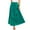 Green, variant on CHUMUD Womens Linen Skirts Elastic High Waist Boho Maxi Skirt Swing Tiered A-Line with Drawstring Fashion Beach Vacation Summer Wear
