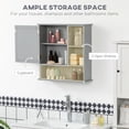 thumbnail image 4 of kleankin Bathroom Storage Medicine Cabinet or Living Room Wall Mount, 4 of 9