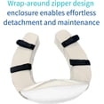 thumbnail image 5 of Ristpal Soft Padded Toilet Seat Cushion with 2-Inch High-Density Foam & Waterproof PU Fabric, U-Shape Padded Toilet Cushion - Secure Hook & Loop Tape, Fits Standard/Elongated Toilets (Beige), 5 of 6