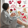 thumbnail image 5 of BNNG Valentine's Day Window Clings, Happy Valentine's Day Gnome Window Decals Stickers, Removable Pink Window Decorations for Glass Windows Holiday Home Office Decor, 5 of 6