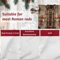 thumbnail image 7 of Christmas Valances for Windows, 42 x 18in, Xmas Tree Fireplace Pine Wreath Vintage Scenery Rod Pocket Kitchen Valance Curtain Light Filtering Window Treatments for Living Room Bedroom, 1 Panel, 7 of 7
