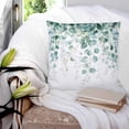 thumbnail image 3 of Sage Green Eucalyptus Leaves 18x18 Pillow Covers Set of 2, Spring Farmhouse Botanical Throw Pillow Covers Decorative Couch Cushion Case, Microfiber Square Pillowcases for Bedroom Car Living Room, 3 of 7