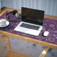 thumbnail image 3 of Long Mouse Pads for Desk,Purple Sun Moon Triangle Pattern Desk Mats on Top Of Desks, Desk Mouse Pad Extra Large with 3mm Non-Slip Base and Stitched Edge for Gaming,Office,Work,Home 35.4"x15.7", 3 of 6