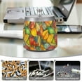 thumbnail image 6 of Yayeee Ashtray with Lid for Cigarette Smokeless Stainless Steel Home Ash Holder, Retro Autumn Leaves, 6 of 7