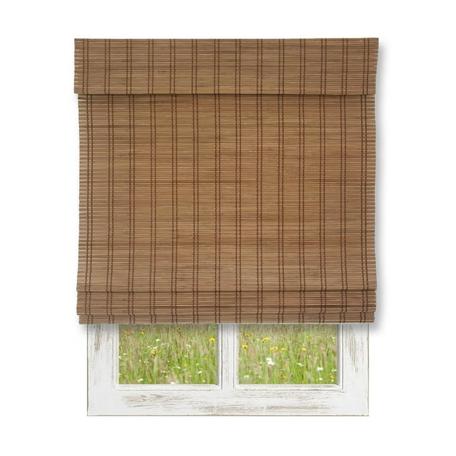 ITY International - Bamboo Window Roman Shade, Cordless, 60" x 72", Brown