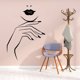 thumbnail image 1 of Adhesivo de pared autoadhesivo de PVC Creative Lips and Hand, 1 of 1