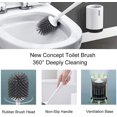 thumbnail image 5 of Cepillo de baño CHAO silicona antibacteriano juego de cepillos para inodoro, 5 of 5