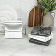 thumbnail image 6 of All-Clad Skipping Stripe & Wave Kitchen Towels, 4-Pack, Pewter, 6 of 6