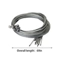 thumbnail image 3 of Clearance! 69" Brake Inner Lines Brake Cable Hard Cuttable Stainless High End Core Brake Lines Brake Line for Front and Rear Or Road Bike accessories,White, 3 of 5