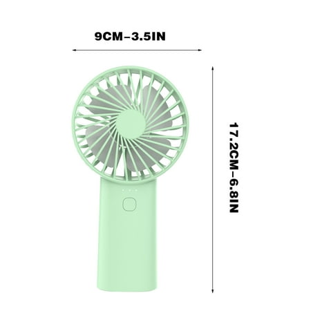 

Bdday Desk Fans Small Quiet Usb Rechargeable Handheld Small Fan with Light Student Portable Fan Mini Silent Desktop Fan Fans Handheld