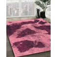 thumbnail image 2 of Ahgly Company Indoor Rectangle Abstract Dark Pink Abstract Area Rugs, 2' x 3', 2 of 6