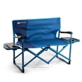thumbnail image 1 of Ozark Trail Directors Camping Loveseat with Side Tables, Blue, Outdoors, Camping, 1 of 14