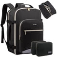 thumbnail image 1 of Mochila de viaje para portátil LOVEVOOK 50 L impermeable 46 cm negra, 1 of 7