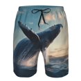 thumbnail image 3 of Goofa Dancing Whale Printed Mens Swim Trunks Summer Quick Dry Short Beach Swimwear Bathing Suits-, 3 of 9