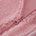 thumbnail image 4 of KAUOD Girls Fuzzy Mock Neck Vest Zip up Winter Fleece Sleeveless Coats Front Zipper Pockets Plush Outwear Vest Padded Warm, 4 of 6