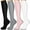 Black3, variant on 4 Pairs-Compression Socks for Women&Men Circulation-Best Support for Nurses,Running,Athletic