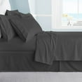 thumbnail image 3 of Swift Home  Premium Ultra Soft Microfiber 6-Piece Sheet Set with Extra Pillowcases Grey Full, 3 of 5