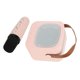 thumbnail image 5 of Mini karaoke portátil altavoz bluetooth con micrófono inalámbrico bajo tono ajustado rosa, 5 of 10