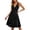 Black, variant on Women’S Shimmer Glitter V Neck Sleeveless Fit And Flare Midi Dress, Ruched Bust Waist Defined Formal Cocktail Evening Dress, Smooth Stretch Polyester Fabric, 1pc, Sizes S Through XXXXL