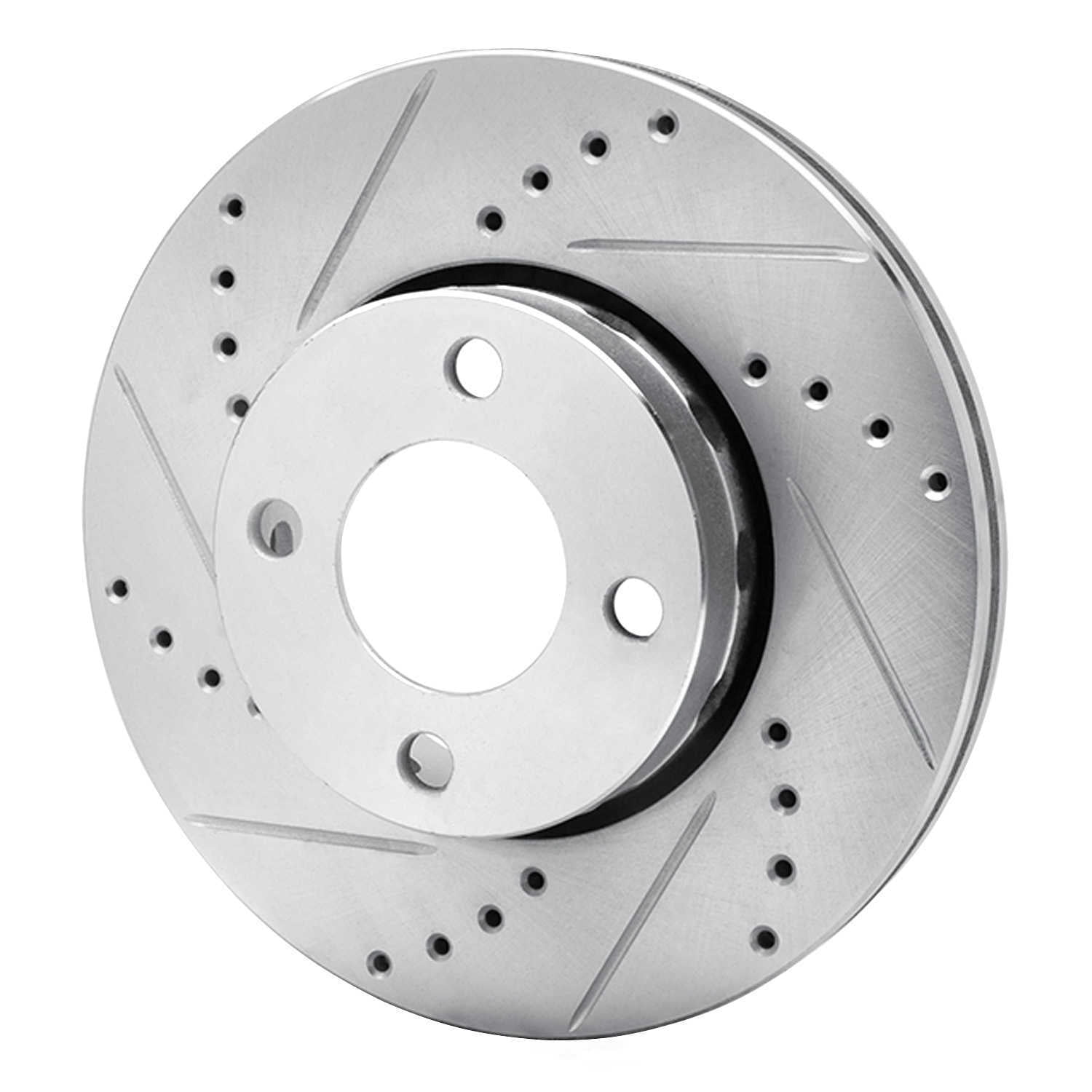 Dynamic Friction Company 631-73010L DFC Brake Rotor - Drilled And Slotted - Silver