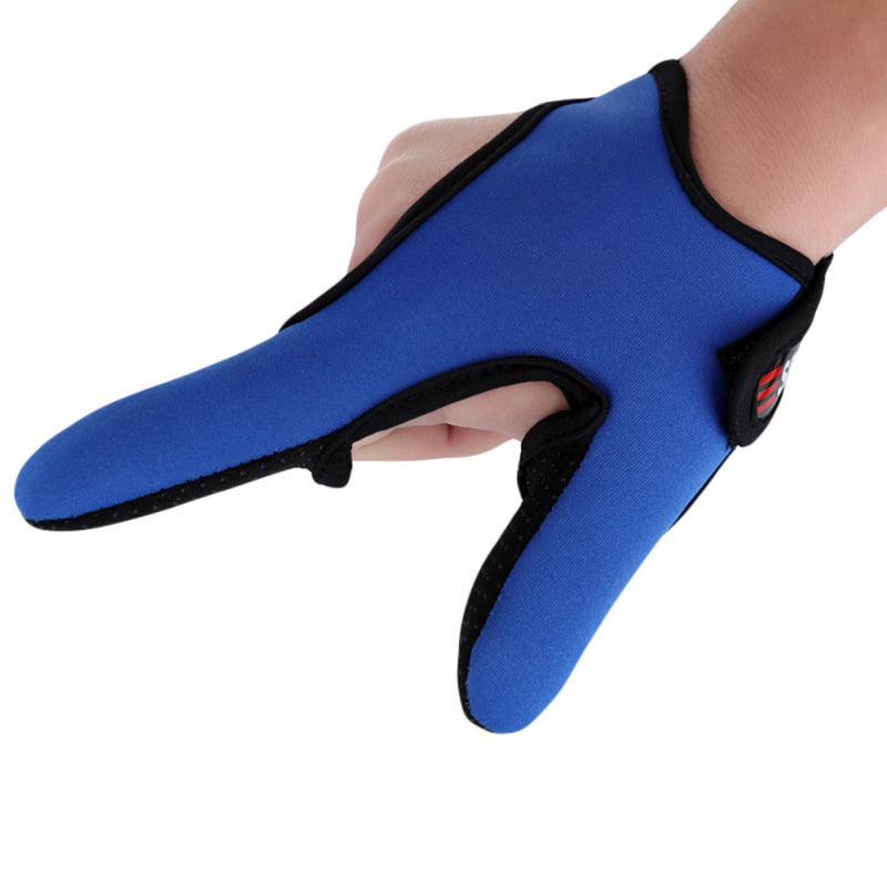 Anti Slip One Finger Fishing Gloves Fingers Protector Breathable Fish Gloves 