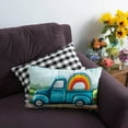 thumbnail image 3 of Primitives By Kathy After The Storm Rainbow Farm Truck Pillow 24" x 15", 3 of 5