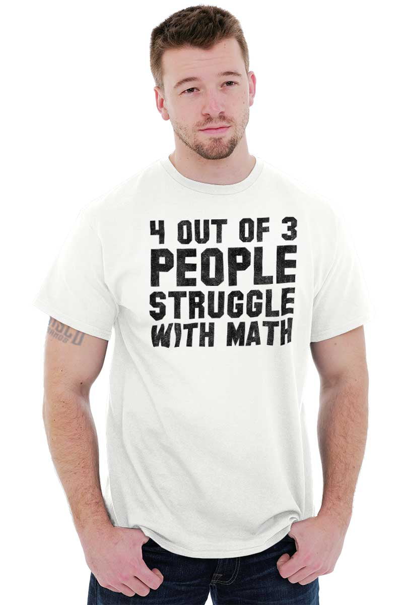 4 Out of 3 People Struggle With Math Nerd Youth T-Shirt Tees Tshirt For Kids 