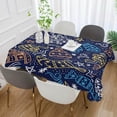 thumbnail image 4 of SKYSONIC 60”x90" Square Tablecloth with Christmas Doodle Line Icons Prints, Anti-Wrinkle and Smooth Table Cloth for Kitchen/Home Decoration, 4 of 7