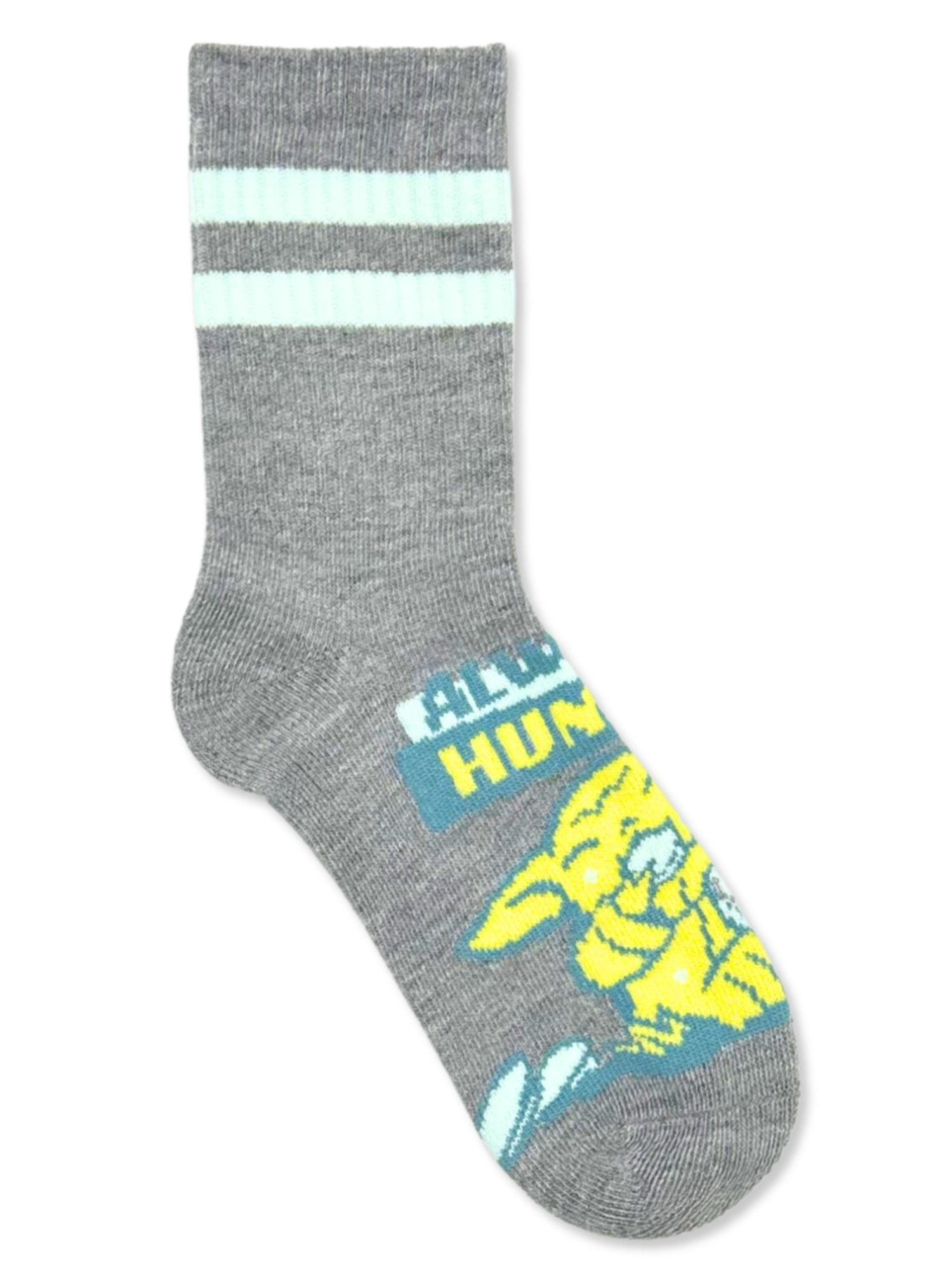 Star Wars the Mandalorian & Grogu Boys Mid-Crew Socks, 3-Pack, Sizes S/M-M/L