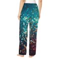 thumbnail image 3 of Daiia Colorful Rainbow Glitter Women's Sleep Pant with Pockets and Drawstring,Pajama Pants-Small, 3 of 9
