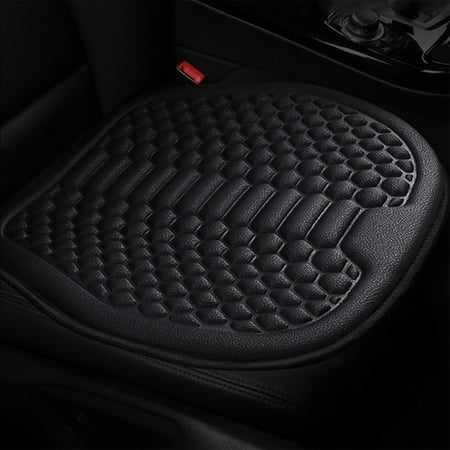 HOARBOEG Universal Car Seat Cushion with Ice Silk Cooling Technology - Breathable Summer Cushion Featuring Pressure Relief Slow Bounce Memory Foam & 3D Decompression for Long Drive Comfort