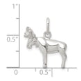 thumbnail image 2 of Auriga Fine Jewelry Sterling Silver Moose Charm for Women Length - 19mm, Width - 20mm, 2 of 6